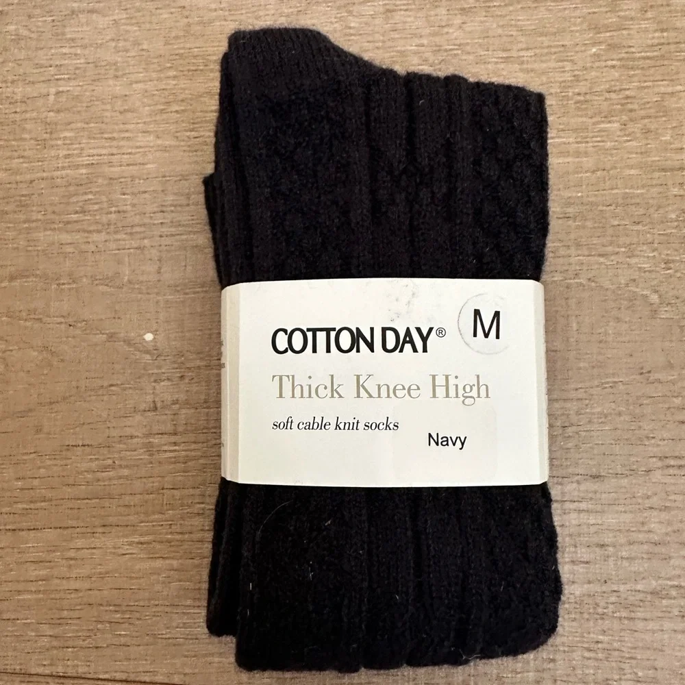 Navy Knee High Socks